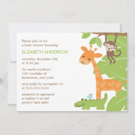 Convite Chá de fraldas Selgle Safari