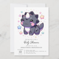 Chá de fraldas Simples de Dinossauro Mítico