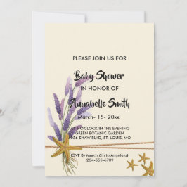 Convite Chá de fraldas simples e bonito