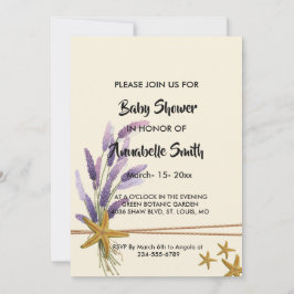 Convite Chá de fraldas simples e bonito