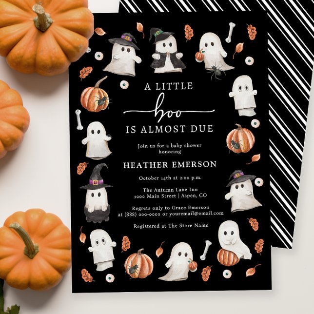 Convite Chá de fraldas Spooky (Spooky Baby Shower Invitation
)