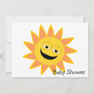 Convite Chá de fraldas Sunshine