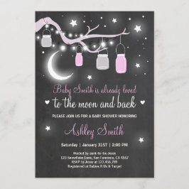 Convite Chá de fraldas te ama a Chá rosa