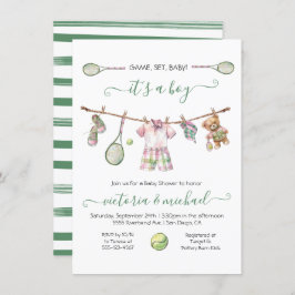 Convite Chá de fraldas Tênis de pré-disquete