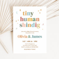 Chá de fraldas Tiny Human Shindig