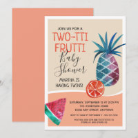 Chá de fraldas Twins de Duas Pontas Frutti