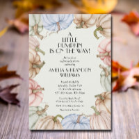 Chá de fraldas Verde Pastel Pumpkins