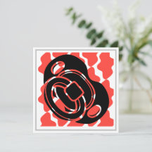 Chá de fraldas Vermelho e Branco Pacificador