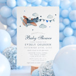 Convite Chá de fraldas Vintage de Nuvens de Aviões<br><div class="desc">Comemora-se com este convite de chá de fraldas temático de avião, perfeito para dar boas-vindas a um bebê. Apresentando uma ilustração encantadora de aquarela de um avião antiquado que voa através de nuvens macias e é acompanhado por um beliche festivo, esta design adiciona um toque nostálgico e aventureiro ao seu...</div>