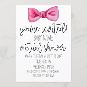 Convite Chá de fraldas virtual