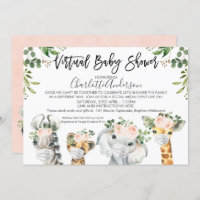 Chá de fraldas Virtual de Animais de Mascaramento 