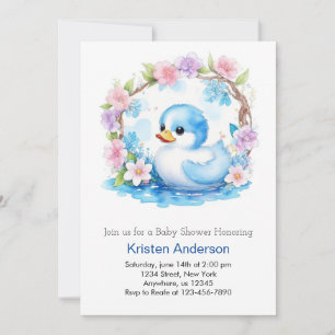 Convite Chá de fraldas Whimsical Watercolor