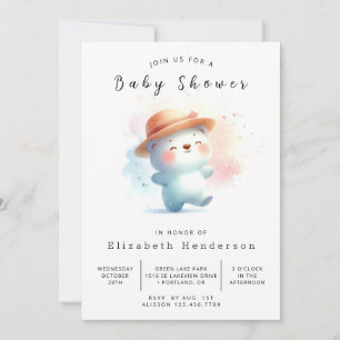 Convite Chá de fraldas Whimsy Online Bear
