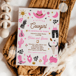 Convite Chá de fraldas Wild West Rodeo Ranch