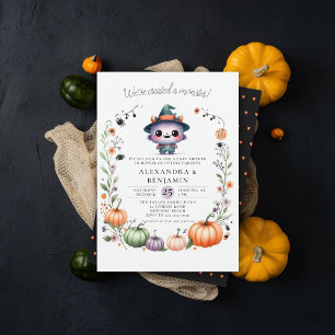 Convite Chá de Garota de Fora do Halloween