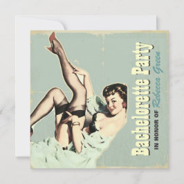 Convite chá de lingerie de festa de solteira de meninas