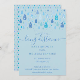 Convite Chá de longa distância / borrifador por e-mail