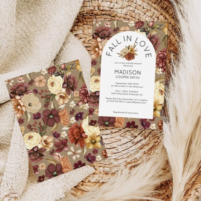 Convite Chá de Noiva Aquarela Floral Enamorada (Criador carregado)