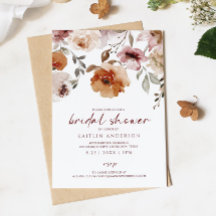 Chá de Noiva Boho Deserto Terracota Floral