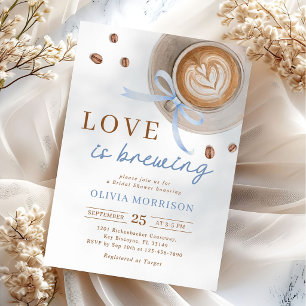 Convite Chá de Noiva Café Amor Está Fermentando