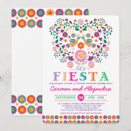 Convite Chá de Noiva Co-Ed Fiesta Mexicana