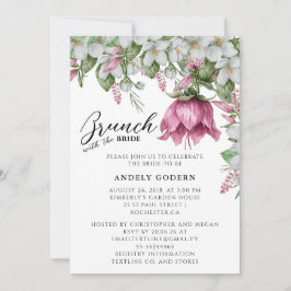 Convite Chá de Noiva com Aquarela Floral
