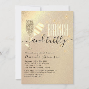 Convite Chá de Noiva com Brunch e Bolhas