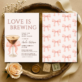 Convite Chá de Noiva Coquette Love Is Brewing
