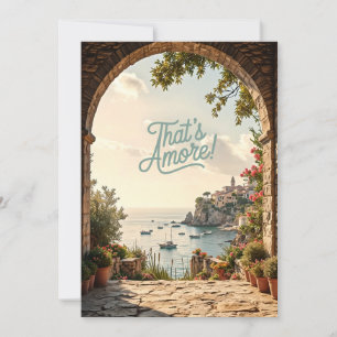 Convite Chá de Noiva Costa Italiana That's Amore