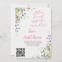 Chá de Noiva de Vaso de Flores Aquarela Jardim