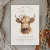 Chá de Noiva Elegante Boho Vaca das Terras Altas