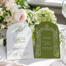 Chá de Noiva Elegante no Jardim em Verde Sálvia