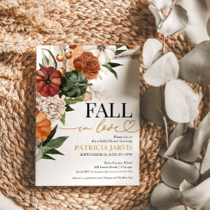 Convite Chá de Noiva Fall In Love 