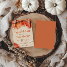 Chá de Noiva Flanel e Espuma, Outono, Laranja