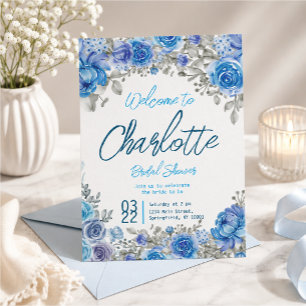 Convite Chá de Noiva Floral Aquarela Pintada à Mão