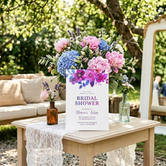 Convite Chá de noiva floral boho rosa