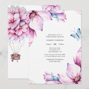Convite Chá de Noiva Floral Magnólia