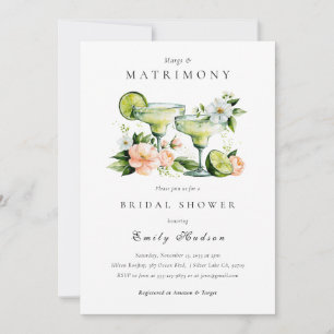 Convite Chá de Noiva Floral Margs & Matrimônio