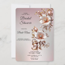 Chá de Noiva Floral Rosa Decorativo