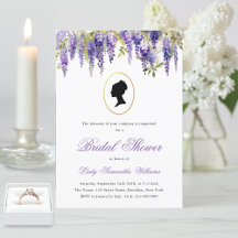 Chá de Noiva Floral Vintage Regência Wisteria