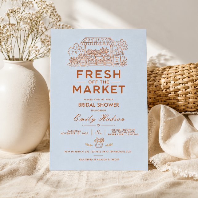 Convite Chá de Noiva Fresh Off The Market (Criador carregado)