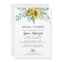 Chá de Noiva Girassol Eucalipto Rústico