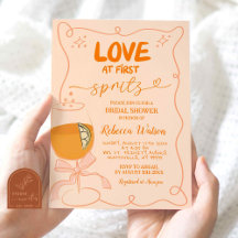 Chá de Noiva Hand drawn Love at First Spritz