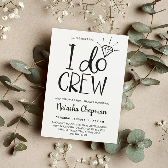 Convite Chá de Noiva I Do Crew (Criador carregado)