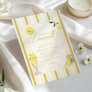 Convite Chá de Noiva Italiano de Limão e Limoncello