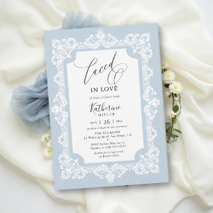 Convite Chá de Noiva Laced in Love Something Blue Lace