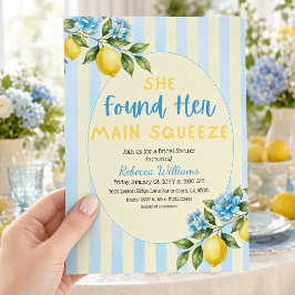Convite Chá de Noiva Lemon Main Squeeze