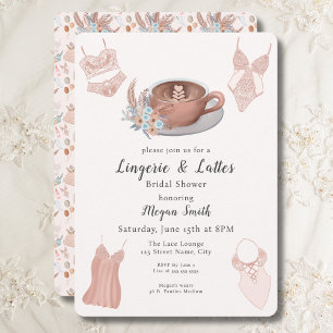 Convite Chá de Noiva Lingerie & Lattes