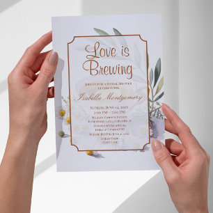 Convite Chá de Noiva Love Is Brewing Lemon Tea