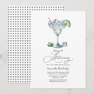 Convite Chá de Noiva Margarita Classy Margs & Matrimony